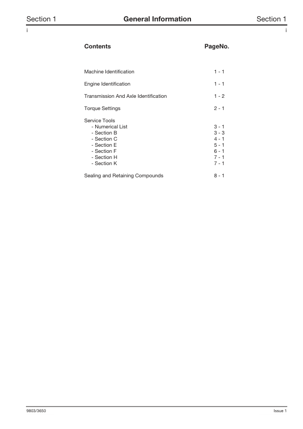 JCB 528-70 528D Loadal Telehandler Service Manual 9803/3650 Printed Book - Image 4
