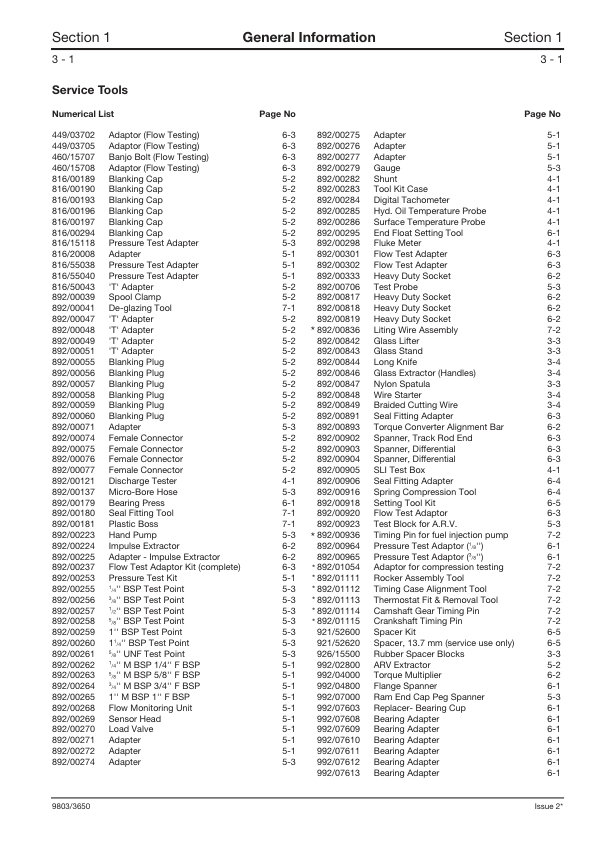 JCB 528-70 528D Loadal Telehandler Service Manual 9803/3650 Printed Book - Image 9