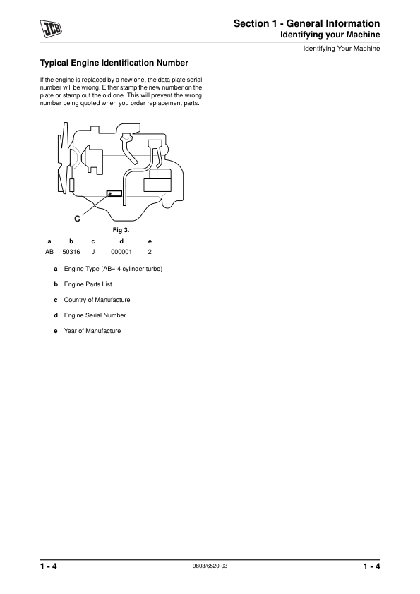 JCB JS115 JS180 Excavator Service Manual 9803/6520-03 - Image 6