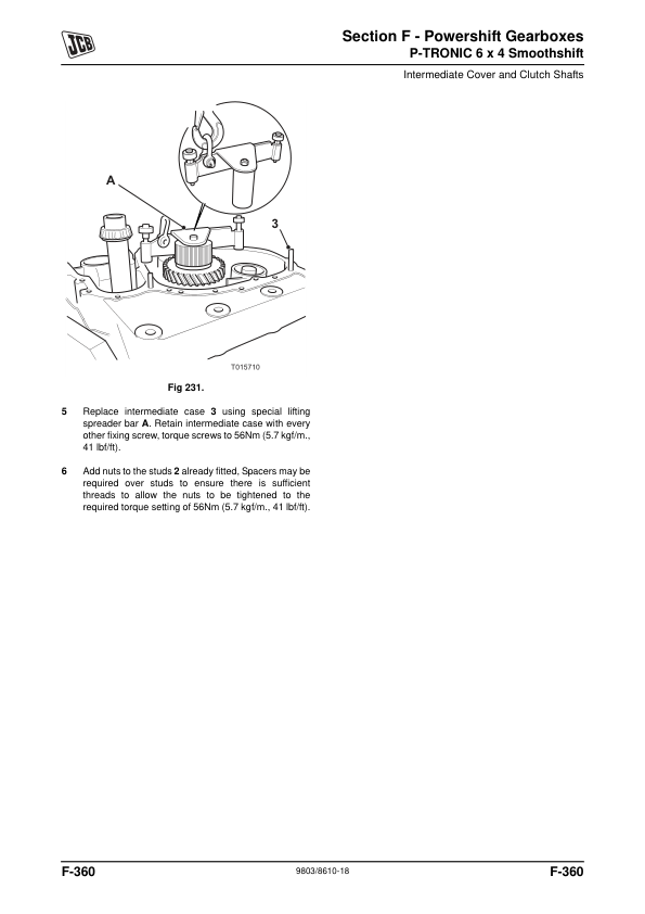 JCB Transmissions Service Manual 9803/8610-18 Printed Book - Image 12