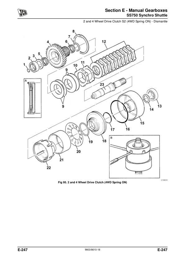 JCB Transmissions Service Manual 9803/8610-18 Printed Book - Image 9