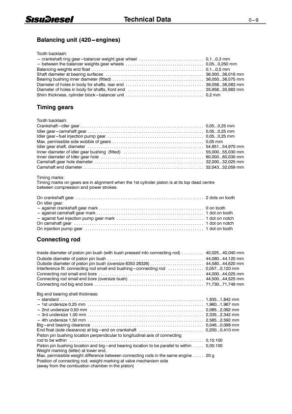 SisuDiesel 320 420 620 634 Engine Workshop Manual 9806/4550 - Image 10