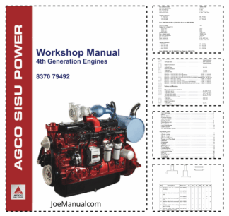 AGCO Sisu Power 4th Generation Engines Workshop Manual 9806/4100