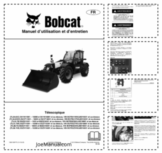 Bobcat TL34.65C 34.65XC 35.70 35.70X 38.70 38.70X Telescopic Handler Operators Manual FR