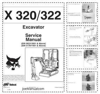Bobcat X320 X322 Excavator Service Manual 5623 5178
