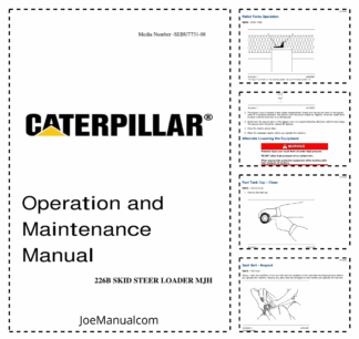 Caterpillar 226B Skidsteer Loaders Operators Manual