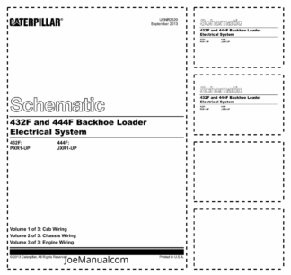 Caterpillar 432F 444F Backhoe Loader Electric Wiring Diagram