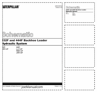 Caterpillar 432F 444F Backhoe Loader Hydraulic Schematic