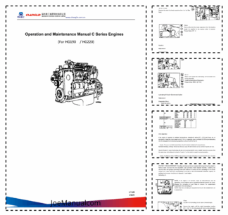 Cummins C Series HG190 HG220 Engine Operation and Maintenance Manual