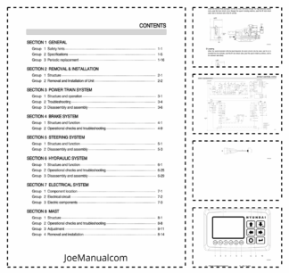 Hyundai 10BR-7 13BR-7 Forklift Service Manual