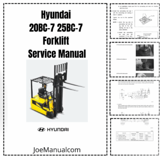 Hyundai 20BC-7 25BC-7 Forklift Service Manual