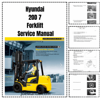 Hyundai 20D-7 Forklift Service Manual