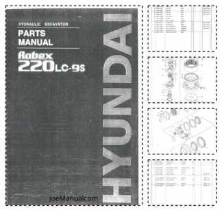 Hyundai 220LC9S Rabex Excavator Parts Catalog