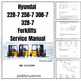 Hyundai 22B-7 25B-7 30B-7 32B-7 Forklift Service Manual