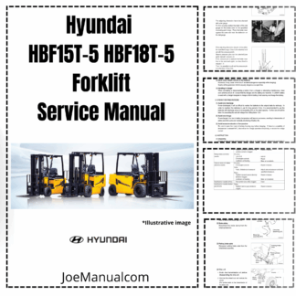 Hyundai HBF15T-5 HBF18T-5 Forklift Service Manual