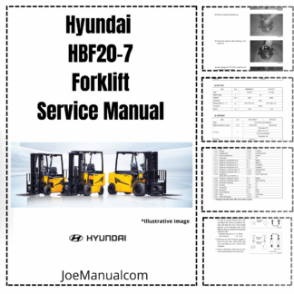 Hyundai HBF20-7 Forklift Service Manual