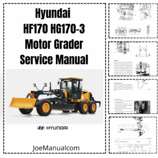 Hyundai HG170 HG170-3 Motor Grader Service Manual