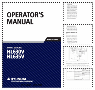 Hyundai HL630V Wheel Loader Operation Maintenance Manual
