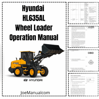 Hyundai HL635AL Wheel Loader Operation Maintenance Manual