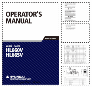 Hyundai HL660V Wheel Loader Operation Maintenance Manual
