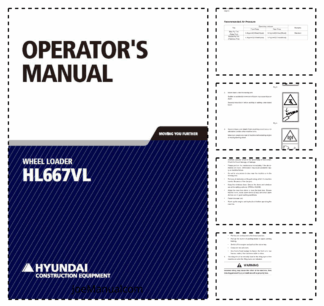 Hyundai HL667VL Wheel Loader Operation Maintenance Manual