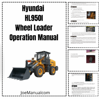 Hyundai HL950I India Wheel Loader Operation Maintenance Manual