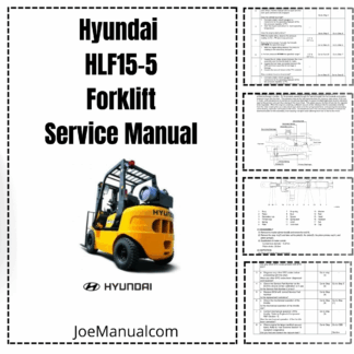 Hyundai HLF15-5 Forklift Service Manual