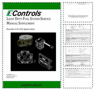 Hyundai HMC L4KB 2.4L LPG Engine StageV Service Manual