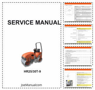 Hyundai HR25T-9 HR30T-9 Tandem Roller Service Manual