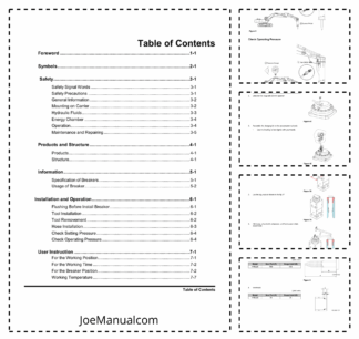Hyundai HTB Hydraulic Breakers Operation Service Manual