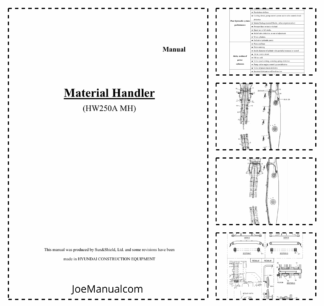 Hyundai HW250A Material Handler Attachment Operation Maintenance Manual
