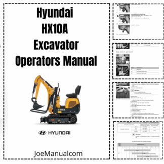Hyundai HX10A Excavator Operators Manual