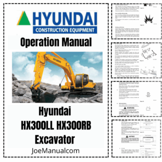 Hyundai HX300LL HX300RB Forestry Excavator Operators Manual EN