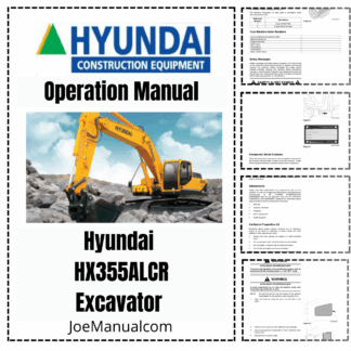 Hyundai HX355ALCR Excavator Operators Manual EN