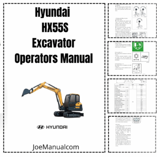 Hyundai HX55S Mini Excavator Operation and Maintenance Manual