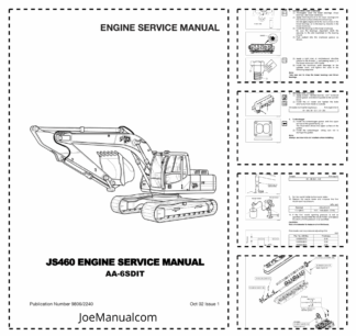Isuzu JS460 AA6SD1T Engine Service Manual 9806/2240