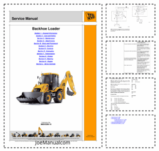 JCB 3C 3CX 4CX Backhoe Loaders Service Manual 9803/3290