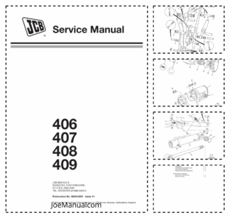 JCB 406 407 408 409 Wheel Loader Service Manual 9803/4200