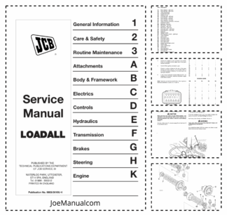 JCB 504B 526 Loadall Telehandler Service Manual 9803-3610U