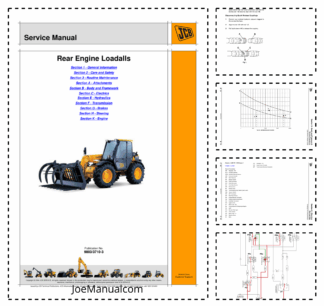 JCB 526 526S 528-70 528S Rear Engine Loadall Service Manual 9803/3710