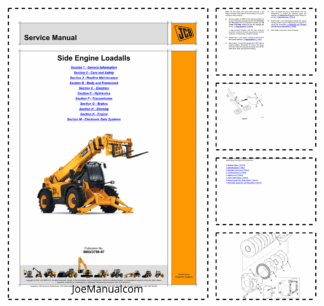JCB 540-170 550-140 540-140 550-170 535-125 535-140 Hi Vis Service Manual 9803/3750-07