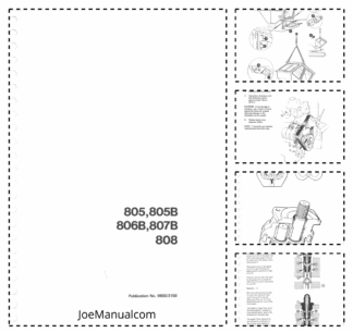 JCB 805 805B 806B 807B 808 Excavator Service Manual 9803/3150