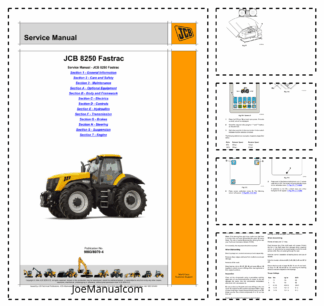 JCB 8250 Fastrac Tractor Service Manual 9803/8070-4