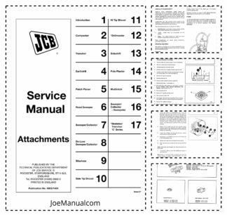 JCB Attachments Service Manual 9803/1400