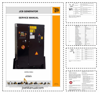 JCB Generator Control Panels Service Manual 9813/2550