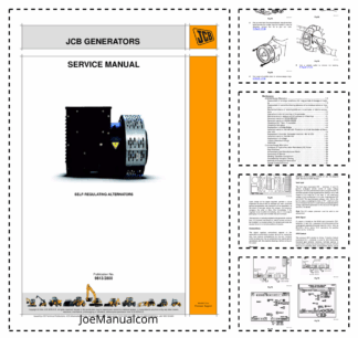 JCB Generators Self Regulating Alternators Service Manual 9813/2800