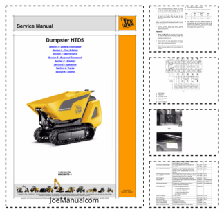 JCB HTD5 Dumpster Service Manual 9803/9570