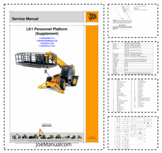 JCB LK1 Personnel Platform Loadall Service Manual Supplement 9803/3700