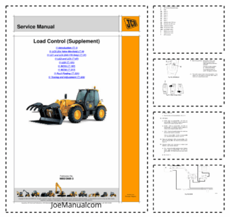 JCB Loadall Load Control System Service Manual Supplement 9803/3665