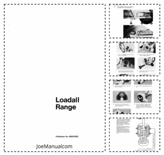 JCB Loadall Range Machine Service Manual 9803/3350